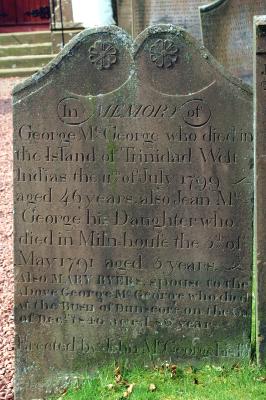 Gravestone in Applegarth Church Yard