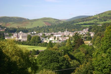 view over Langholm