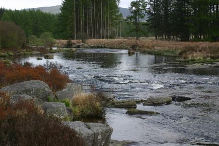 The Otters pool on The River Dee, a rest area along the Raiders trail New galloway