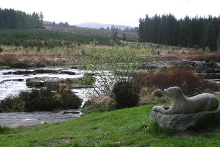 The Otters pool on The River Dee, a rest area along the Raiders trail New galloway